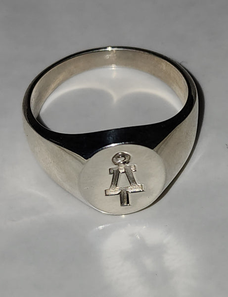 Oval Signet Ring - Sterling Silver